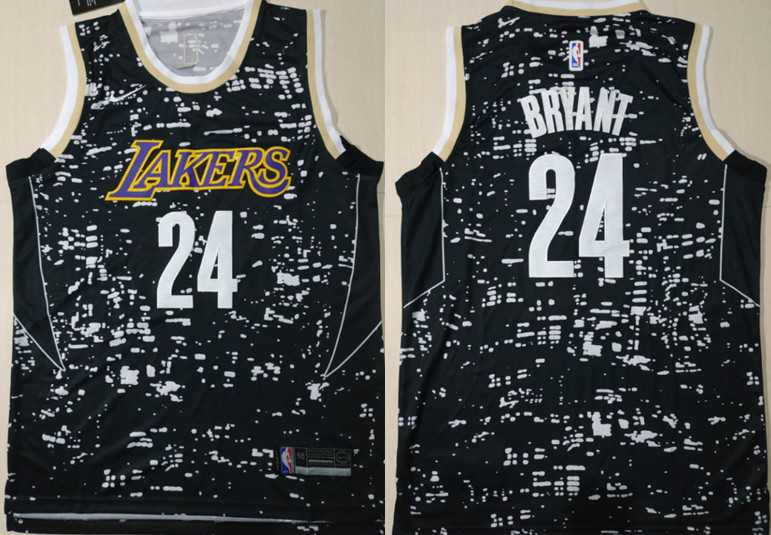 Lakers 24 Kobe Bryant Black City Luminous Jersey,We sell and wholesale Lakers 24 Kobe Bryant Black City Luminous Jersey on line form chian!